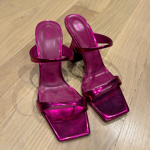 metallic zara sandals - Picture 1 of 1